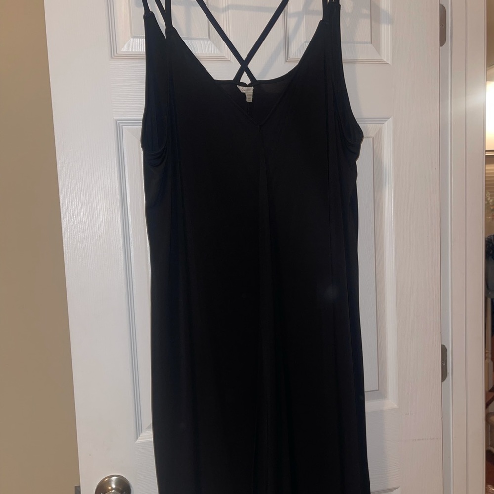 Black spaghetti strap dress ** NEVER WORN**